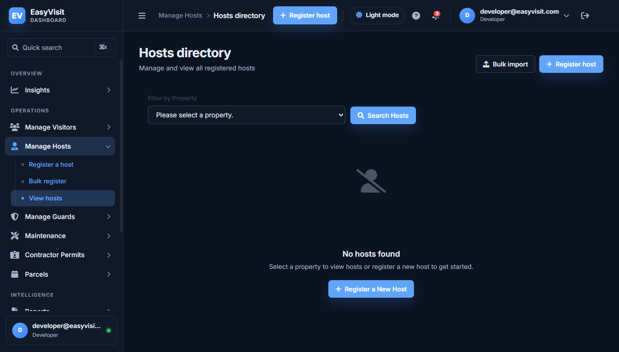 Hosts directory